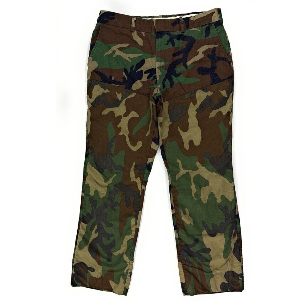L.L. Bean Men's Camo Ripstop Pants - Green/Brown/Black